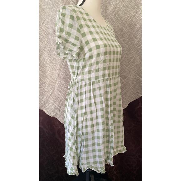 Green & White Gingham, size Small, Forever 21 Dress - Picture 4 of 7